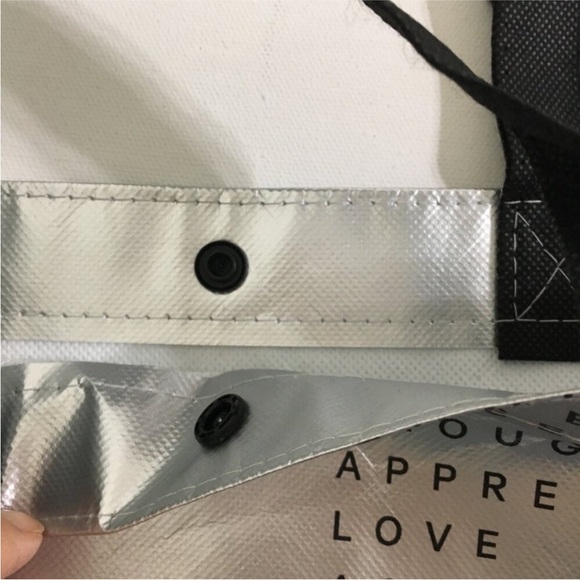 Lululemon 2 Sizes Gift Bags Silver and Black Lululemon Logo This is Yoga Printed - Picture 6 of 15